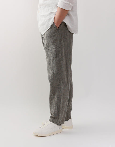 Dyed tapered pants